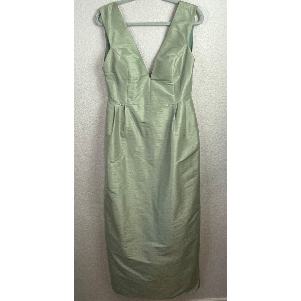 Lula Kate Dress Womens 12 Light Green Long Gown Maxi Brides Maid Formal Party